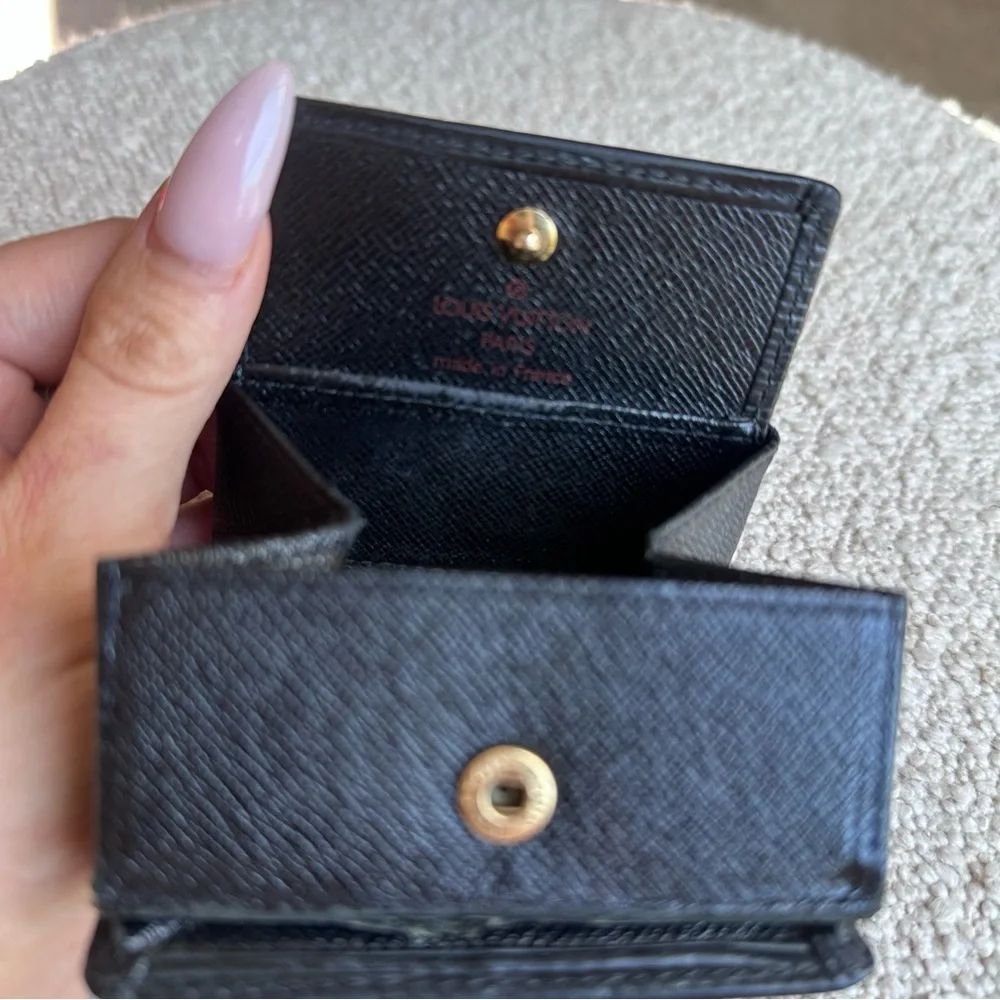 Louis Vuitton Epi Black Vintage Coin Pouch